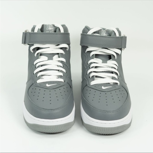 Nike air force 1 mid jewel QS ‘NYC - cool grey’ DH5622-001 2021 size 9.5 - Picture 6 of 8